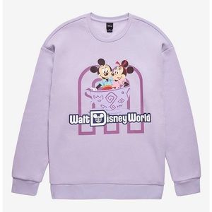DisneyWorld 50th Anniversary Mickey & Minnie Mouse Mad Tea Party Crewneck XS